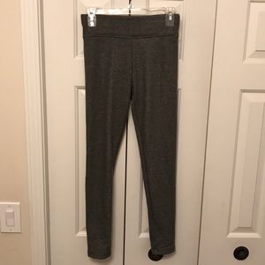Justice Fleece Lined Gray Leggings Size 14